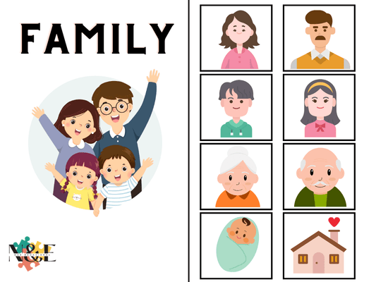 Family Book Velcro Book - N&E Behavioral