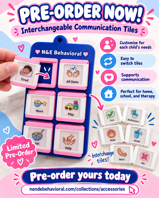 Interchangeable AAC Communication Clicker Board – Visual Communication Tool | PRE-ORDER