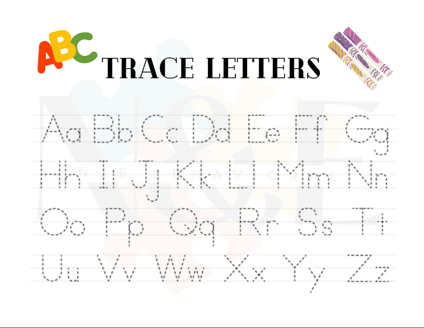Tracing Letters - N&E Behavioral