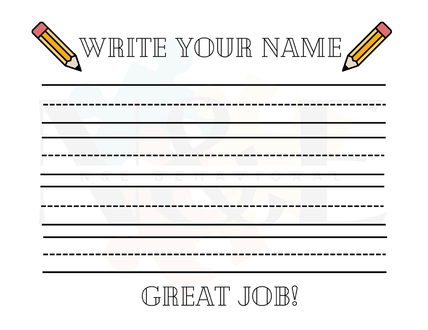 Write Your Name - N&E Behavioral